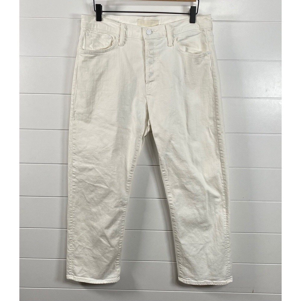 MOTHER Women's Ankle & Cropped Jeans in Cream